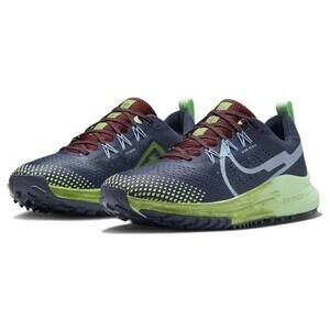 Women Nike Pegasus React Trail 4 Running Shoes Size 8.5 Blue Green DJ6159 403